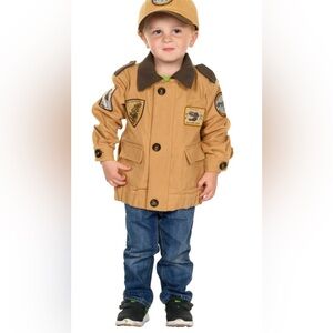Aeromax Kids Explorer Vest Jacket XS 🦖 Dinosaur Fossil